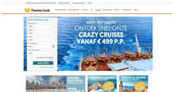 Desktop Screenshot of cruises.thomascook.be
